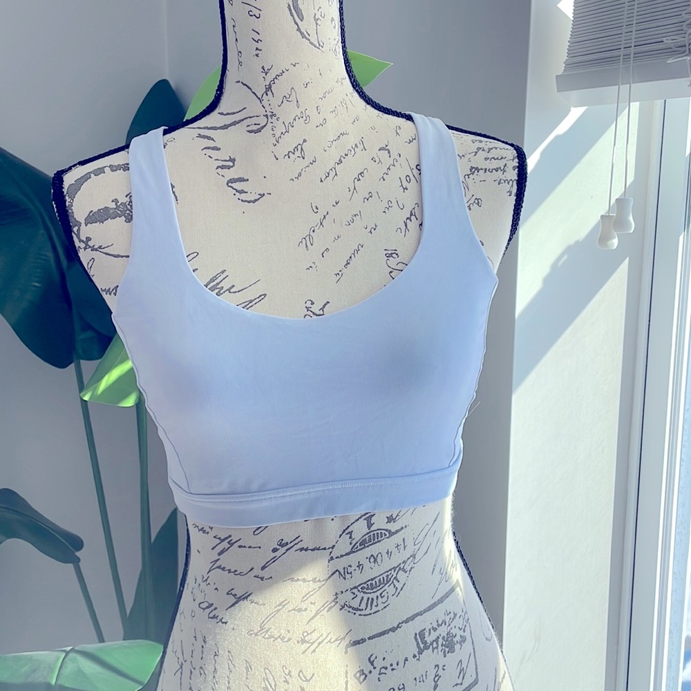 Light purple Lululemon sports bra